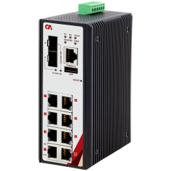 Switch przemysłowy zarządzalny, 10-port, PoE+, 8*10/100/1000Tx, 2*SFP, PGM-1002-SFP