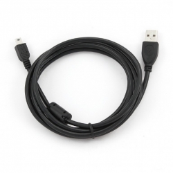 Kabel do programowania sterowników i pulpitów, USB-A/USB-mini5p, ferryt, 1,8m